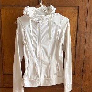 The North Face White Full-Zip Hoodie
